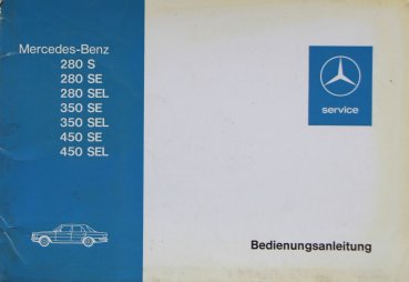 Mercedes-Benz 280 S bis 450 SEL Betriebsanleitung 1975 (10188)